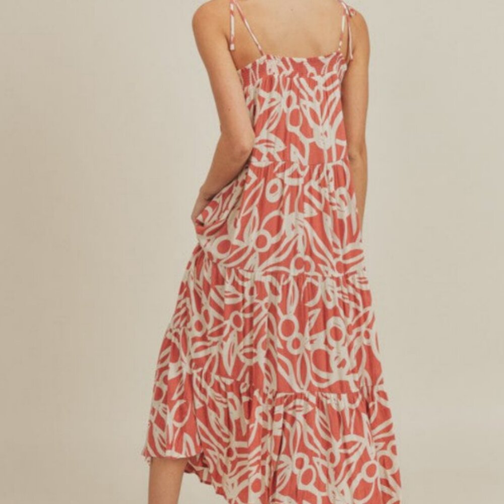 TIE STRAP MAXI DRESS - Picture 4 of 7